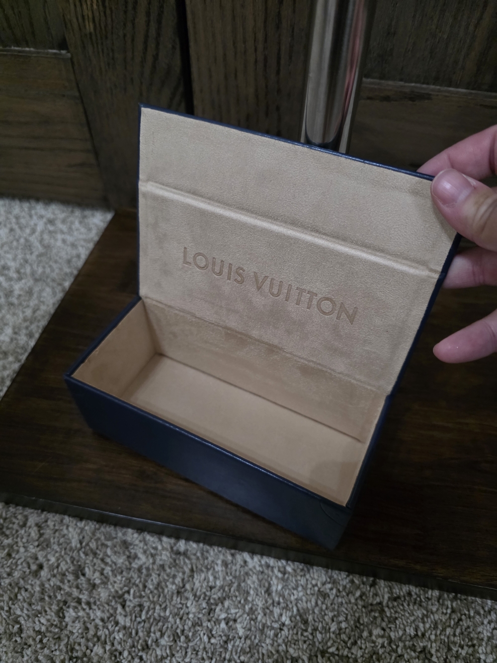 Louis Vuitton Navy Sunglass/Eyewear Case - Picture 2 of 2